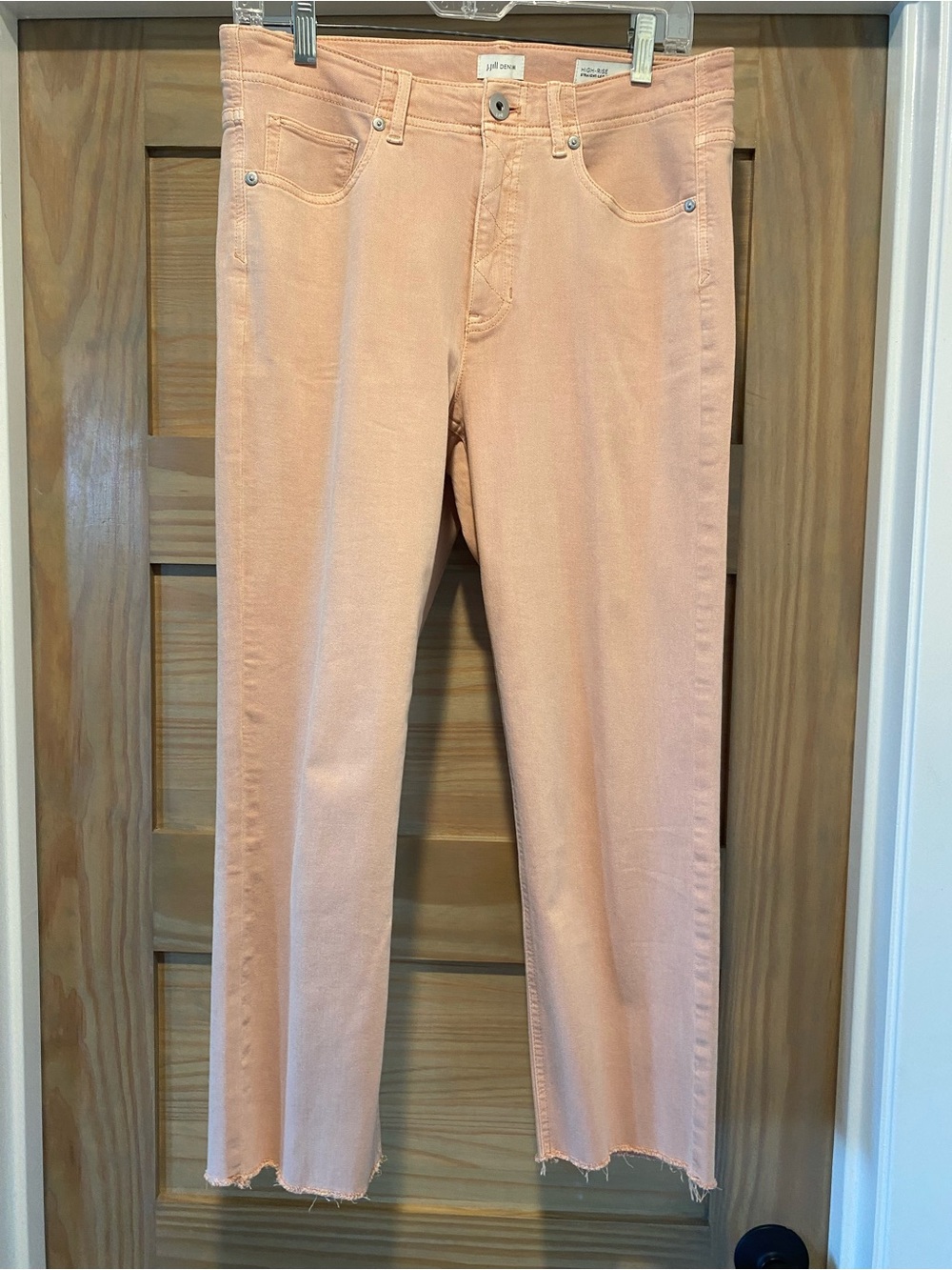 J. Jill Straight Leg Jeans in Peach